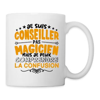 Conseiller pas Magicien | le Meilleur Conseiller - Mug blanc - blanc - Droite
