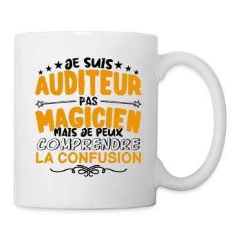 Auditeur pas Magicien | le Meilleur Auditeur cade - Mug blanc - blanc - Droite