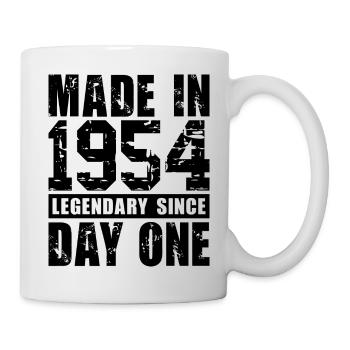 Hergestellt 1954, legendär seit dem ersten Tag - Tasse - Weiß - Rechts