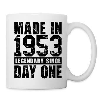 Hergestellt 1953, legendär seit dem ersten Tag - Tasse - Weiß - Rechts