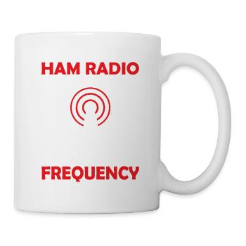 Ham Radio Operator Do It With Great Frequency Amat - Tasse - Weiß - Rechts