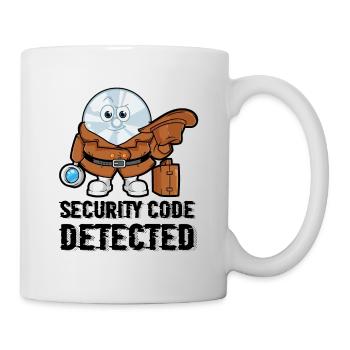Netzwerk und Computersicherheit - Tasse - Weiß - Rechts