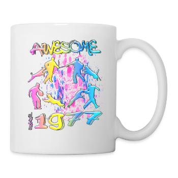 Awesome since 1977. Agility, Hundetraining - Mug - white - Right