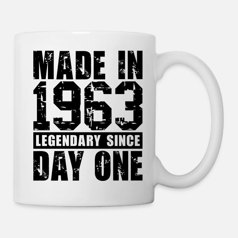 Hergestellt 1963, legendär seit dem ersten Tag - Tasse - Weiß