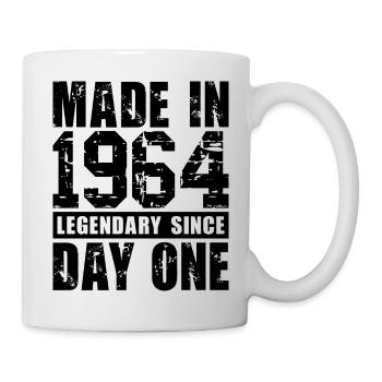 Hergestellt 1964, legendär seit dem ersten Tag - Tasse - Weiß - Rechts