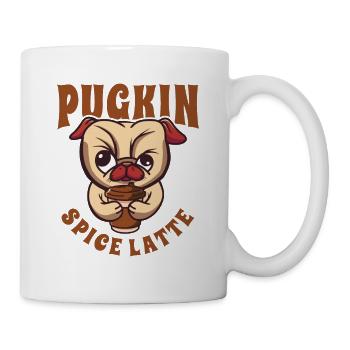 Pugkin Spice Latte Café Citrouille Spice - Mug blanc - blanc - Droite