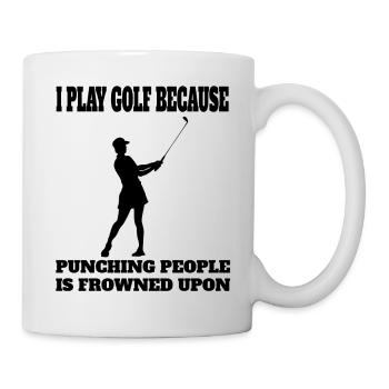 Golf Golf Club Golfer Quote Golf Ball - Mug - white - Right