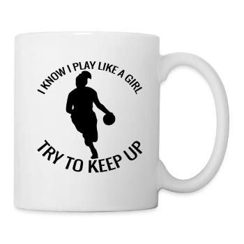 Handball Femme Handball Joueuse Handball Joueuse - Mug blanc - blanc - Droite