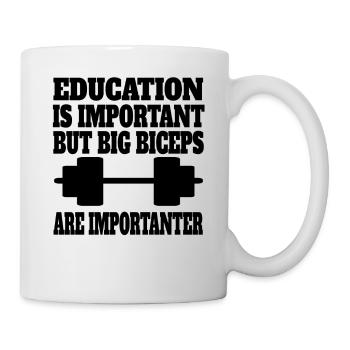 Bodybuilder Fitness Muscle Strength Training Athletes - Mug - white - Right