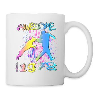 Awesome since 1978. Agility, Hundetraining - Mug - white - Right