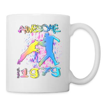 Génial depuis 1979. Agilité, Hundetraining - Mug blanc - blanc - Droite
