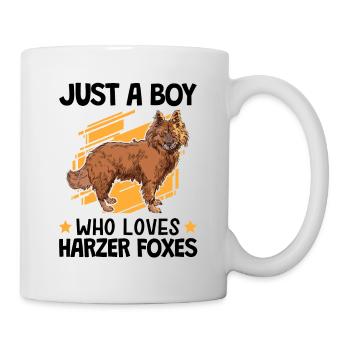 Boy of the Harz foxes loves herding fox - Mug - white - Right