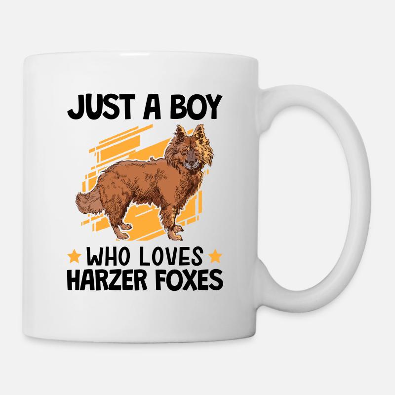 Junge der Harzer Füchse liebt Hütefuchs - Tasse - Weiß