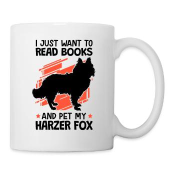 Lire des livres et caresser Harzer Fuchs Hütefuchs - Mug blanc - blanc - Droite