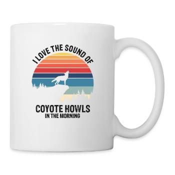 Capture de coyotes et conception de chasseur de coyotes - Mug blanc - blanc - Droite