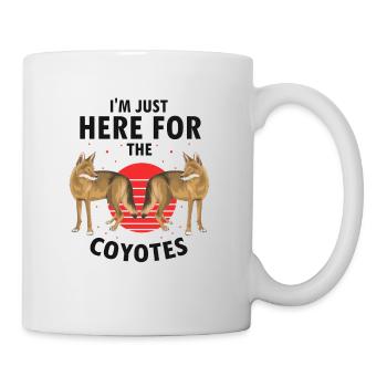 Conception de chasseur de coyote pour la chasse au coyote - Mug blanc - blanc - Droite