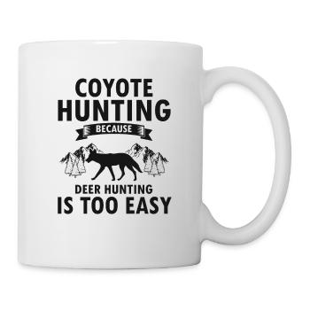 Conception de chasseur de coyote pour la chasse au coyote - Mug blanc - blanc - Droite