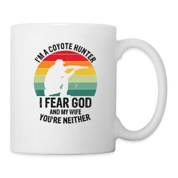 Conception de chasseur de coyote pour la chasse au coyote - Mug blanc - blanc - Droite