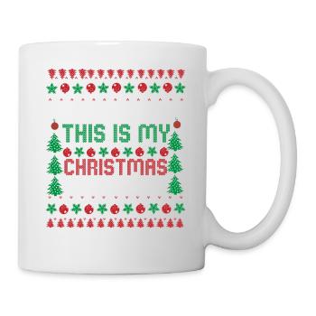 En raison de l’inflation pulls de Noël drôle de Noël - Mug blanc - blanc - Droite