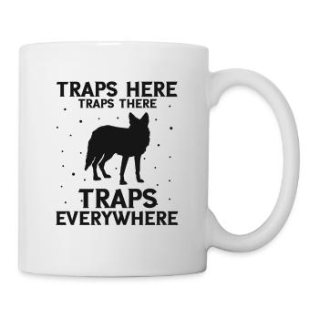 Conception de coyote pour les réacteurs de coyote - Mug blanc - blanc - Droite