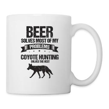 Conception de coyote pour les réacteurs de coyote - Mug blanc - blanc - Droite