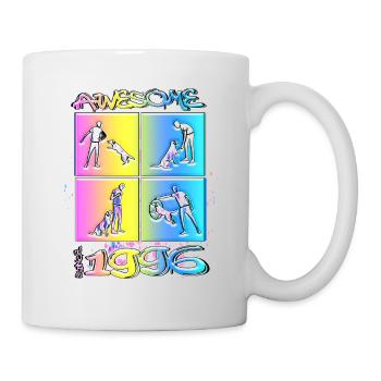 Awesome since 1996. Agility, Hundetraining - Mug - white - Right