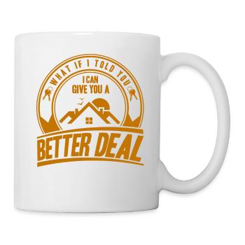 Immobilie Immobilienmakler Makler Geschenk - Tasse - Weiß - Rechts