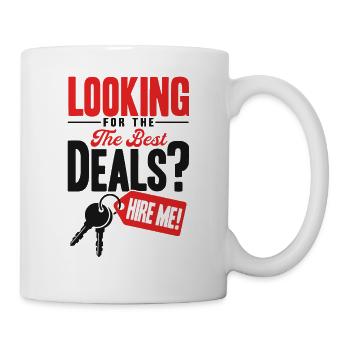 Haus Verkaufen Immobilie Makler Geschenk - Tasse - Weiß - Rechts