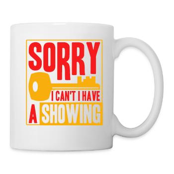 Immobilie Makler Immobilienmakler Geschenk - Tasse - Weiß - Rechts
