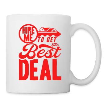 Haus Verkaufen Immobilienverkauf Immobilie Geschen - Tasse - Weiß - Rechts