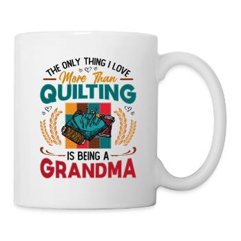 Nähen Quilter Oma Quilten - Tasse - Weiß - Rechts