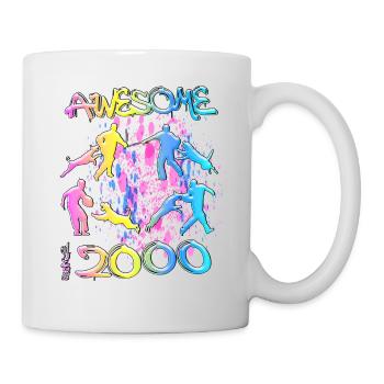 Awesome since 2000. Agility, Hundetraining - Mug - white - Right