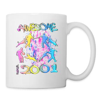 Awesome since 2001. Agility, Hundetraining - Mug - white - Right