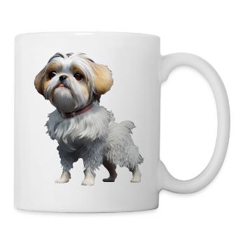 Shih Tzu Hund - Shih Tzu - Tasse - Weiß - Rechts