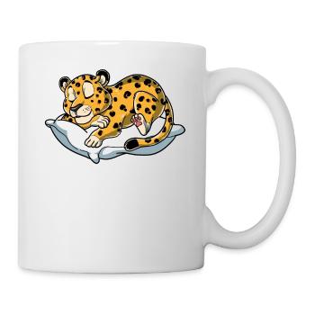 Lieblings Schlafshirt Leopard - Tasse - Weiß - Rechts