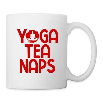 Yogalehrer Spruch Für Yogi Yoga - Tasse - Weiß - Rechts