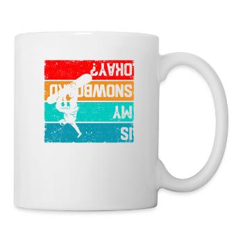Snowboard Wintersport Snowboarder Ist mein Snow - Tasse - Weiß - Rechts