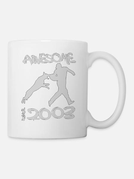 Awesome since 2003. Agility, Hundetraining - Tasse - Weiß