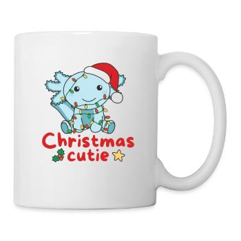Axolotl Weihnachten Axolotls Christmas Cutie - Tasse - Weiß - Rechts