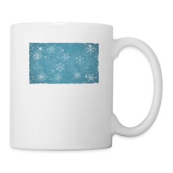 Flocons de neige Ski Snowboard Sports d’hiver - Mug blanc - blanc - Droite