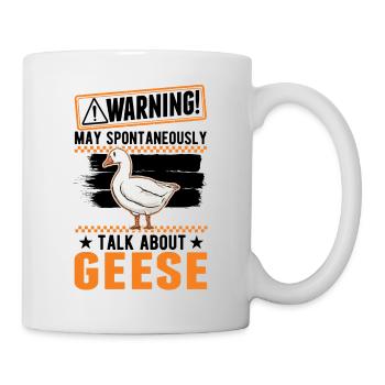 Warning Geese Goose Gift Goose Breeder - Mug - white - Right