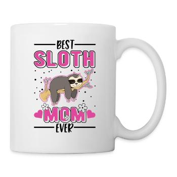 Best Sloth Mom Ever Faultier Mama - Mug - white - Right