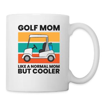 Golf Maman comme une maman normale mais plus cool Golf drôle - Mug blanc - blanc - Droite