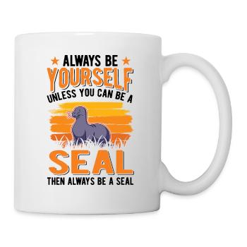 Cadeau de phoque Lion de mer Lion de mer - Mug blanc - blanc - Droite