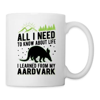 Aardvark Cadeau Aardvark - Mug blanc - blanc - Droite