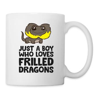 Just a Boy Who Loves Frilled Dragons - Mug - white - Right