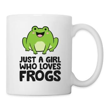 Juste une fille qui aime les grenouilles - Mug blanc - blanc - Droite