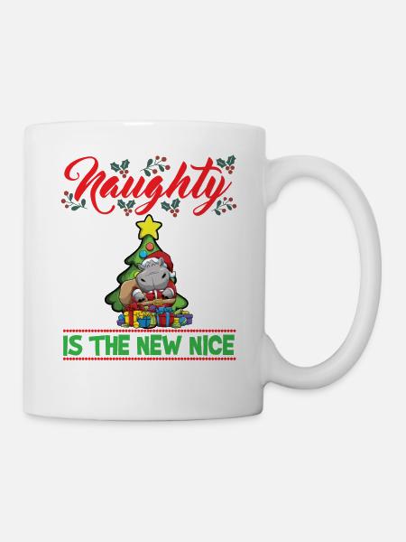 Naughty Is The New Nice Christmas Santa Xmas - Tasse - Weiß