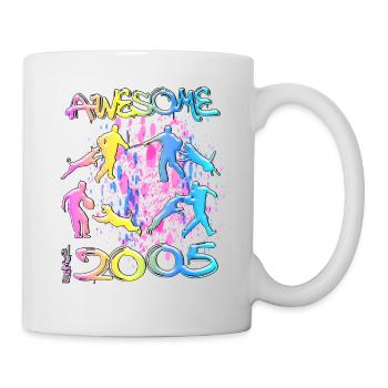 Awesome since 2005. Agility, Hundetraining - Mug - white - Right