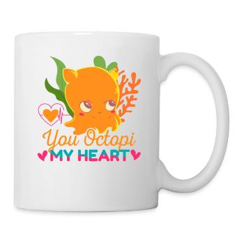 Poulpe Poulpe Tentacule de mer Poulpe Poulpe Poulpe Poulpe - Mug blanc - blanc - Droite